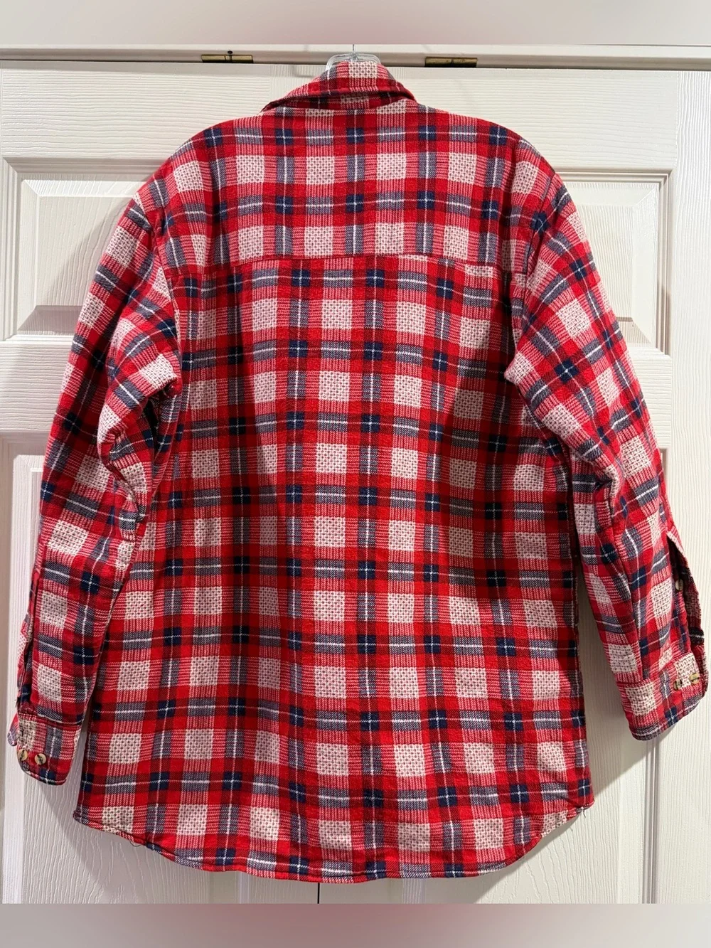 Northwest Territory Plaid Flannel Button-Up Shirt Pockets Men's Sz M Red Black